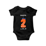 Celebrate Your Baby's 2-Month Journey With Our Beautifully Customized Baby Romper, Perfect For Capturing Magical Memories - BLACK - 0 - 3 Months Old (Chest 16")