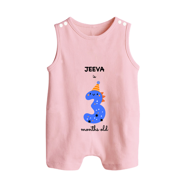 Celebrate Your Baby's 3-Month Journey With Our Beautifully Customized Baby Romper Suit, Perfect For Capturing Magical Memories - BABY PINK - 0 - 5 Months Old (Chest 18")