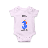 Celebrate Your Baby's 3-Month Journey With Our Beautifully Customized Baby Romper, Perfect For Capturing Magical Memories - LILAC - 0 - 3 Months Old (Chest 16")