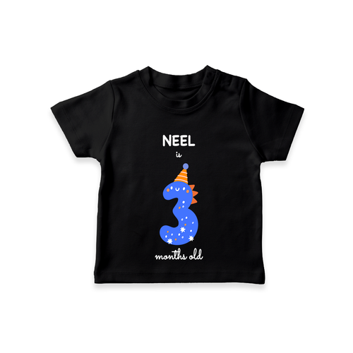 Celebrate The Third Month Birthday Custom T-Shirt, Featuring with your Baby's name