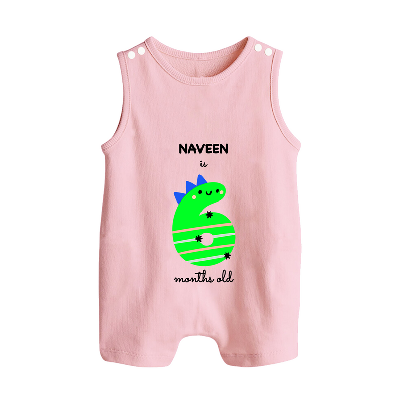 Celebrate Your Baby's 6-Month Journey With Our Beautifully Customized Baby Romper Suit, Perfect For Capturing Magical Memories - BABY PINK - 0 - 5 Months Old (Chest 18")