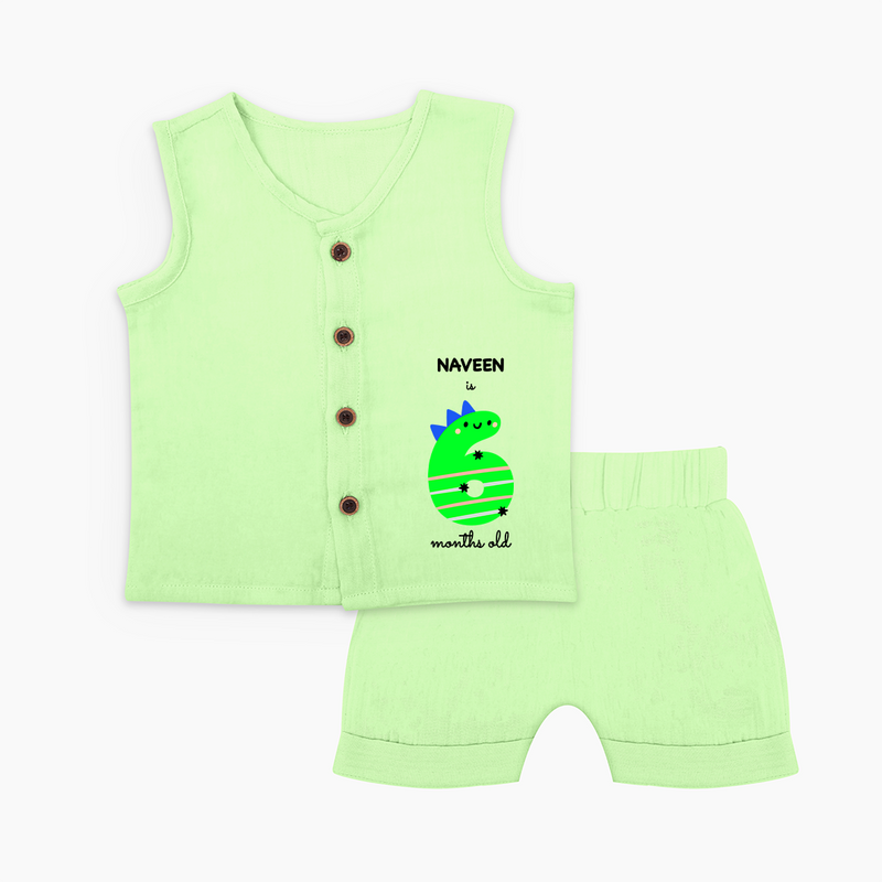 Celebrate Your Baby's 6-Month Journey With Our Beautifully Customized Baby Jabla Set, Perfect For Capturing Magical Memories - PASTEL GREEN - 0 - 3 Months Old (Chest 9.8")