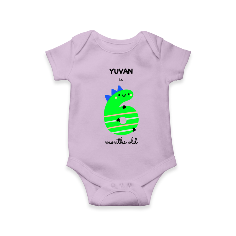 Celebrate The Sixth Month Birthday Custom Romper, Featuring with your Baby's name