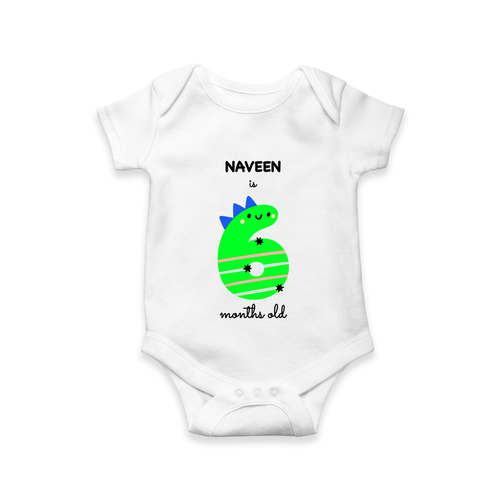 Celebrate Your Baby's 6-Month Journey With Our Beautifully Customized Baby Romper, Perfect For Capturing Magical Memories