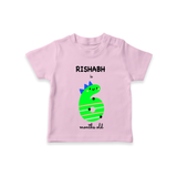 Celebrate The Sixth Month Birthday Custom T-Shirt, Featuring with your Baby's name - PINK - 0 - 5 Months Old (Chest 17")