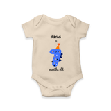 Celebrate Your Baby's 7-Month Journey With Our Beautifully Customized Baby Romper, Perfect For Capturing Magical Memories - IVORY - 0 - 3 Months Old (Chest 16")