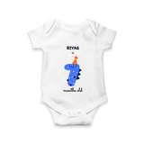 Celebrate Your Baby's 7-Month Journey With Our Beautifully Customized Baby Romper, Perfect For Capturing Magical Memories - WHITE - 0 - 3 Months Old (Chest 16")