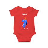 Celebrate The Seventh Month Birthday Custom Romper, Featuring with your Baby's name