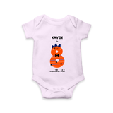 Celebrate Your Baby's 8-Month Journey With Our Beautifully Customized Baby Romper, Perfect For Capturing Magical Memories - LILAC - 0 - 3 Months Old (Chest 16")