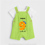 Celebrate Your Baby's 9-Month Journey With Our Beautifully Customized Baby Dungaree Set, Perfect For Capturing Magical Memories - GREEN - 0 - 5 Months Old (Chest 18")