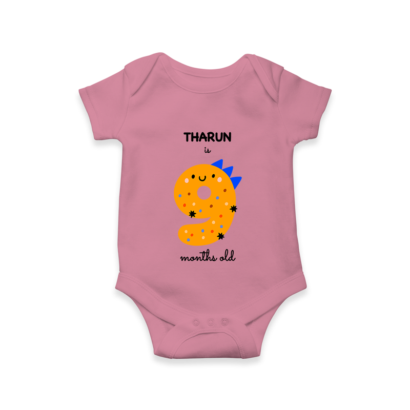 Celebrate Your Baby's 9-Month Journey With Our Beautifully Customized Baby Romper, Perfect For Capturing Magical Memories - ONION - 0 - 3 Months Old (Chest 16")