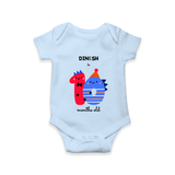 Celebrate Your Baby's 10-Month Journey With Our Beautifully Customized Baby Romper, Perfect For Capturing Magical Memories - BABY BLUE - 0 - 3 Months Old (Chest 16")