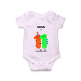 Celebrate Your Baby's 11-Month Journey With Our Beautifully Customized Baby Romper, Perfect For Capturing Magical Memories - LILAC - 0 - 3 Months Old (Chest 16")