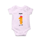 Celebrate Your Baby's 1-Year Birthday Journey With Our Beautifully Customized Baby Romper, Perfect For Capturing Magical Memories - LILAC - 0 - 3 Months Old (Chest 16")