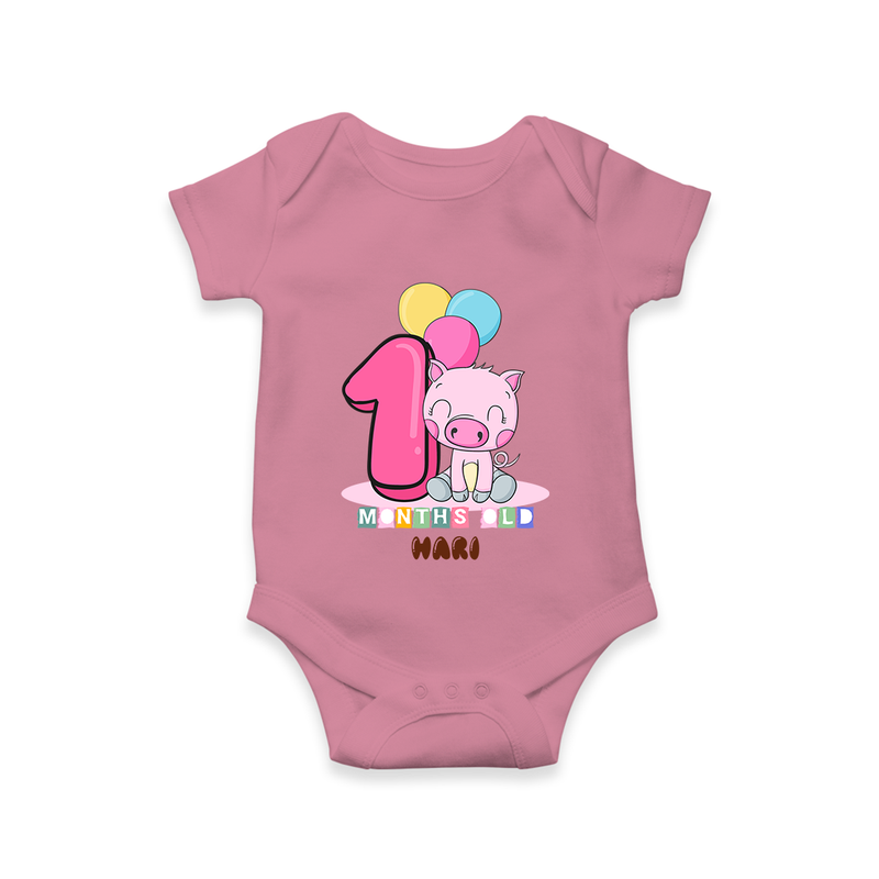 Make Your BabyÕs 1st Month Extra Special With Our Customized Baby Romper - ONION - 0 - 3 Months Old (Chest 16")