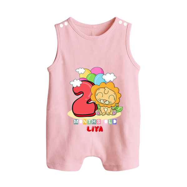 Make Your BabyÕs 2nd Month Extra Special With Our Customized Baby Romper Suit - BABY PINK - 0 - 5 Months Old (Chest 18")