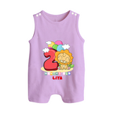 Make Your BabyÕs 2nd Month Extra Special With Our Customized Baby Romper Suit - LILAC - 0 - 5 Months Old (Chest 18")