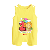 Make Your BabyÕs 2nd Month Extra Special With Our Customized Baby Romper Suit - PASTEL YELLOW - 0 - 5 Months Old (Chest 18")