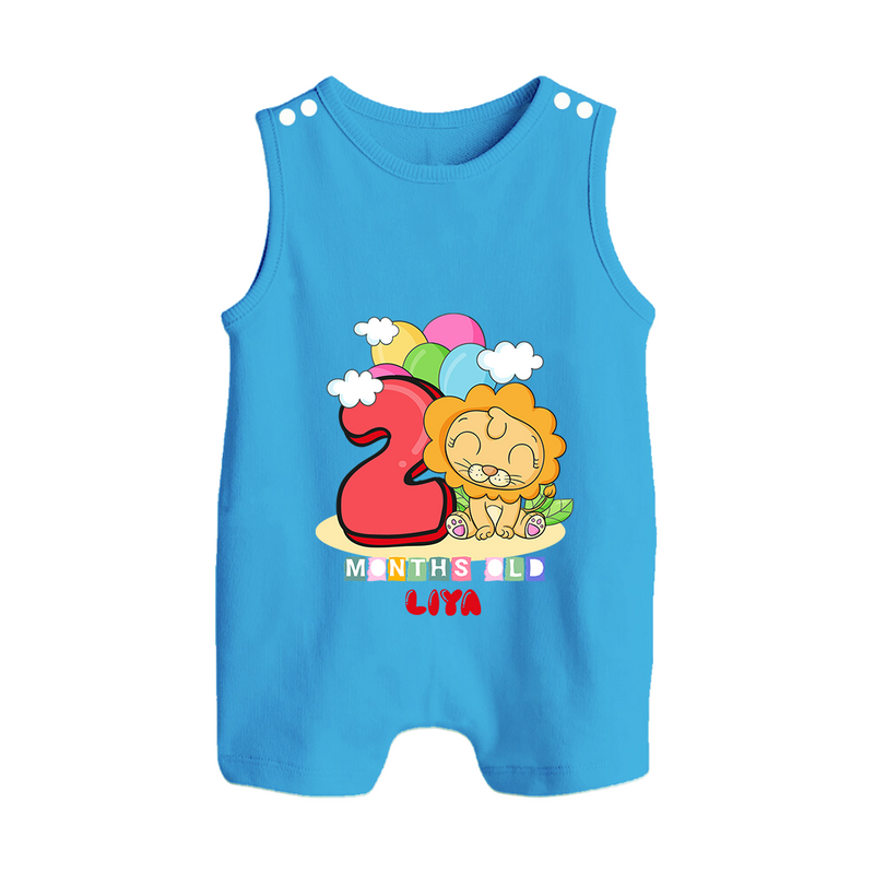 Make Your BabyÕs 2nd Month Extra Special With Our Customized Baby Romper Suit - ROYAL BLUE - 0 - 5 Months Old (Chest 18")