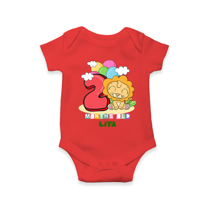 Celebrate The Second Month Birthday Customised Romper