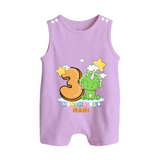 Make Your BabyÕs 3rd Month Extra Special With Our Customized Baby Romper Suit - LILAC - 0 - 5 Months Old (Chest 18")