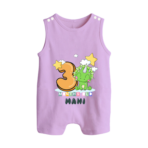 Custom Baby Romper Suit/ Sleeveless Romper for 3 Month Milestone | Soft Cotton Romper Suit/ Sleeveless Romper | Personalized Name Print