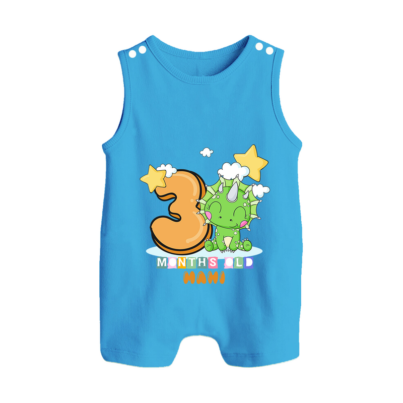 Make Your BabyÕs 3rd Month Extra Special With Our Customized Baby Romper Suit - ROYAL BLUE - 0 - 5 Months Old (Chest 18")