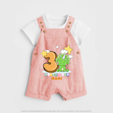 Make Your BabyÕs 3rd Month Extra Special With Our Customized Baby Dungaree Set - PEACH - 0 - 5 Months Old (Chest 18")