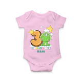 Celebrate The Third Month Birthday Customised Romper - PINK - 0 - 3 Months Old (Chest 16")