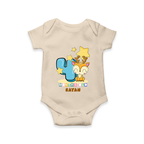 Make Your Baby's 4th Month Extra Special With Our Customized Baby Romper