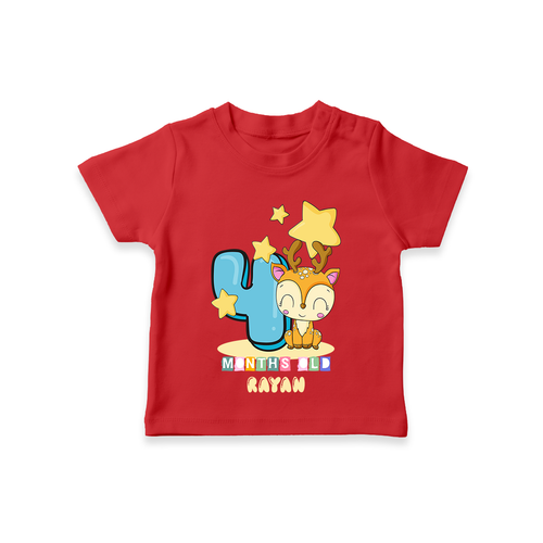 Celebrate The Fourth Month Birthday Customised T-Shirt