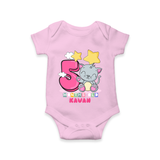 Celebrate The Fifth Month Birthday Customised Romper - PINK - 0 - 3 Months Old (Chest 16")