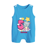 Make Your BabyÕs 5th Month Extra Special With Our Customized Baby Romper Suit - ROYAL BLUE - 0 - 5 Months Old (Chest 18")