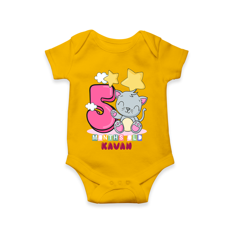Celebrate The Fifth Month Birthday Customised Romper