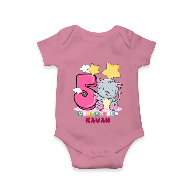 Make Your BabyÕs 5th Month Extra Special With Our Customized Baby Romper - ONION - 0 - 3 Months Old (Chest 16")