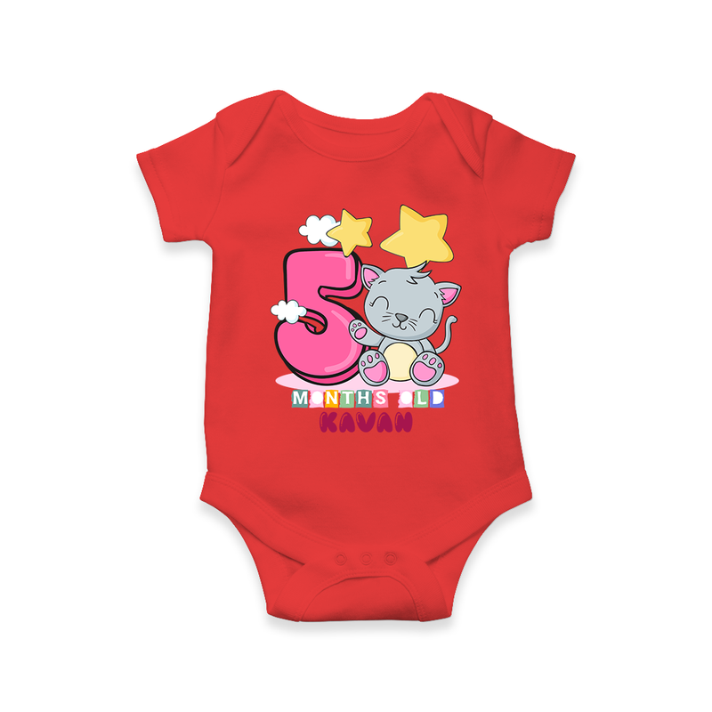 Celebrate The Fifth Month Birthday Customised Romper