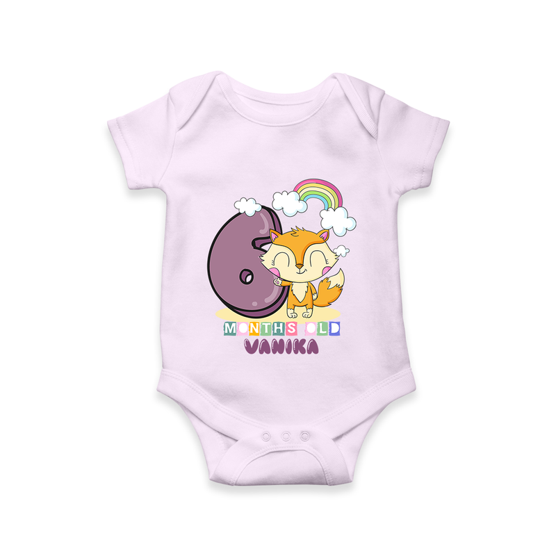 Make Your BabyÕs 6th Month Extra Special With Our Customized Baby Romper - LILAC - 0 - 3 Months Old (Chest 16")