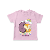 Celebrate The Sixth Month Birthday Customised T-Shirt - PINK - 0 - 5 Months Old (Chest 17")