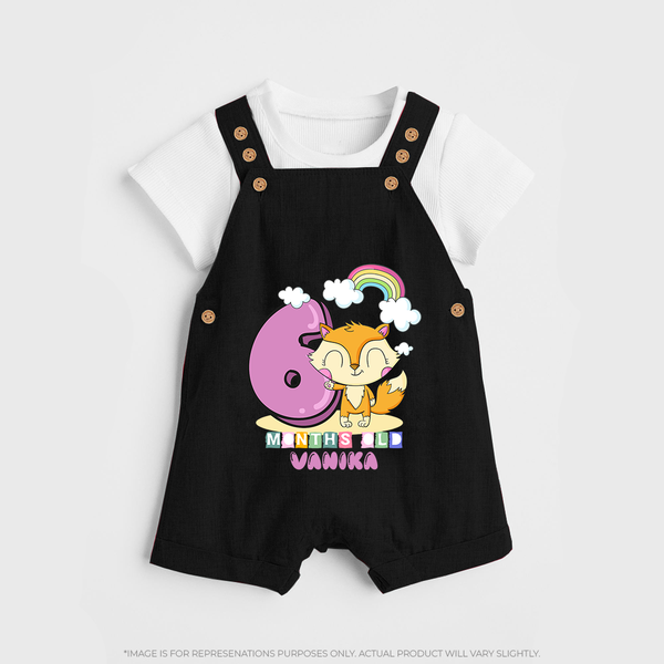 Make Your BabyÕs 6th Month Extra Special With Our Customized Baby Dungaree Set - BLACK - 0 - 5 Months Old (Chest 18")