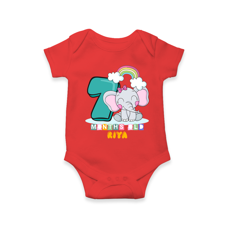 Celebrate The Seventh Month Birthday Customised Romper