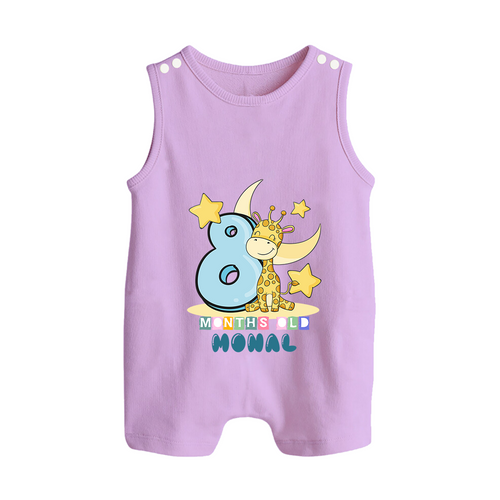 Custom Baby Romper Suit/ Sleeveless Romper for 8 Month Milestone | Soft Cotton Romper Suit/ Sleeveless Romper | Personalized Name Print