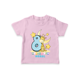 Celebrate The Eighth Month Birthday Customised T-Shirt - PINK - 0 - 5 Months Old (Chest 17")