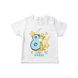 Celebrate The Eighth Month Birthday Customised T-Shirt - WHITE - 0 - 5 Months Old (Chest 17")
