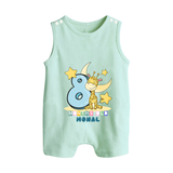 Make Your BabyÕs 8th Month Extra Special With Our Customized Baby Romper Suit - MINT GREEN - 0 - 5 Months Old (Chest 18")