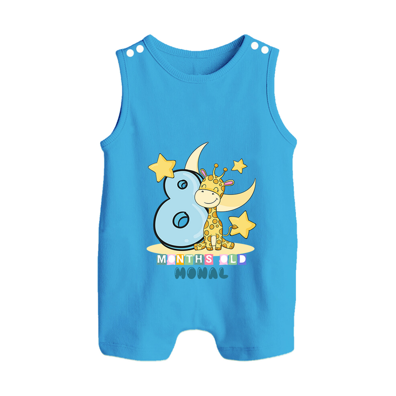 Make Your BabyÕs 8th Month Extra Special With Our Customized Baby Romper Suit - ROYAL BLUE - 0 - 5 Months Old (Chest 18")