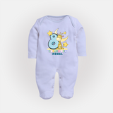 Make Your BabyÕs 8th Month Extra Special With Our Customized Baby Sleep Suit - BABY BLUE - New Born (Chest 7.5")