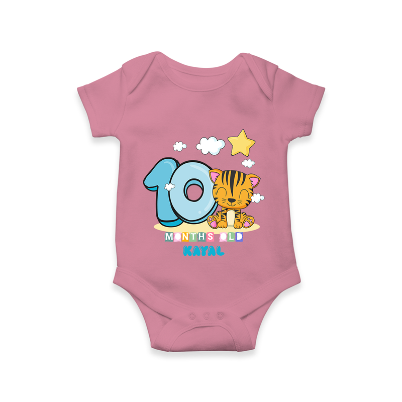 Make Your BabyÕs 10th Month Extra Special With Our Customized Baby Romper - ONION - 0 - 3 Months Old (Chest 16")