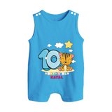 Make Your BabyÕs 10th Month Extra Special With Our Customized Baby Romper Suit - ROYAL BLUE - 0 - 5 Months Old (Chest 18")