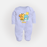 Make Your BabyÕs 11th Month Extra Special With Our Customized Baby Sleep Suit - BABY BLUE - New Born (Chest 7.5")