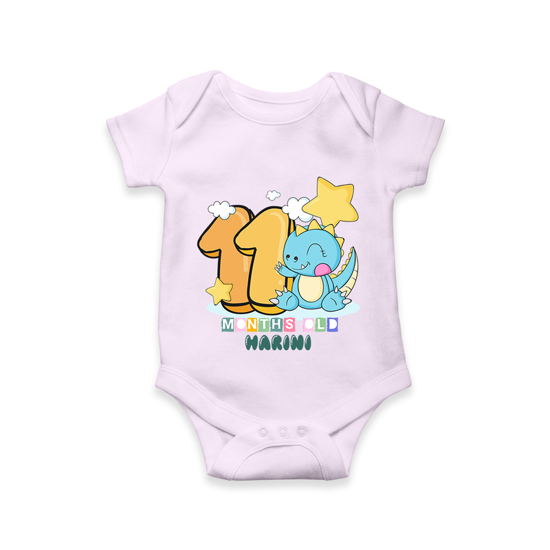 Make Your BabyÕs 11th Month Extra Special With Our Customized Baby Romper - LILAC - 0 - 3 Months Old (Chest 16")